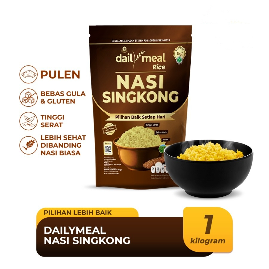 NASI SINGKONG DAILYMEAL 1KG BERAS DAILY MEAL CASSAVA RICE