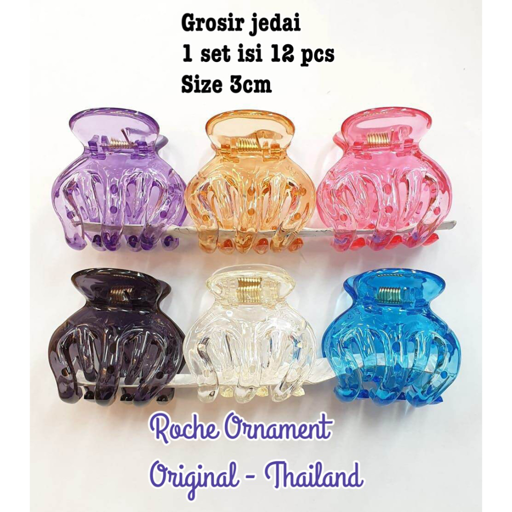 Grosir jedai medium ori original thailand 1 lusin 12 pcs roche ornament 5 gigi