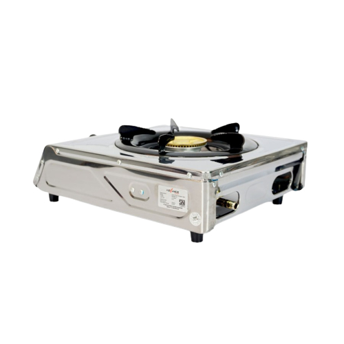 Kompor Gas Advance 1 Tungku GB6601S Body Full Stainless Steel kompor Api Biru