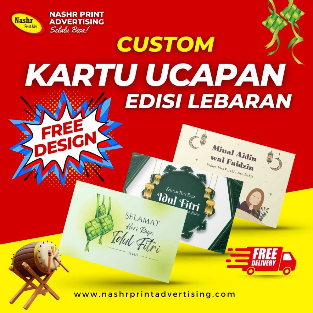 KARTU LEBARAN CUSTOM | KARTU UCAPAN LEBARAN