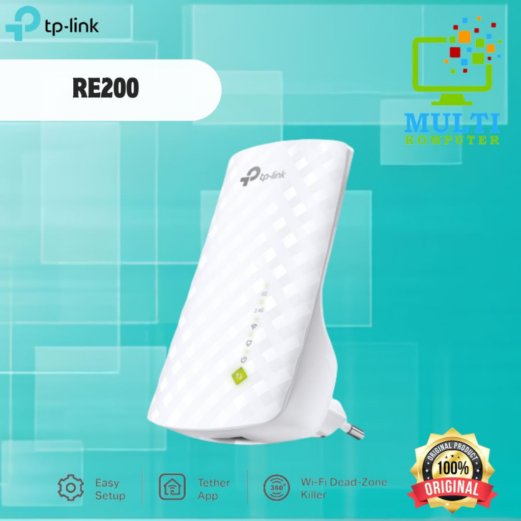 WiFi Range Extender TP Link RE200 - TPLink RE 200 AC750 Dual Band