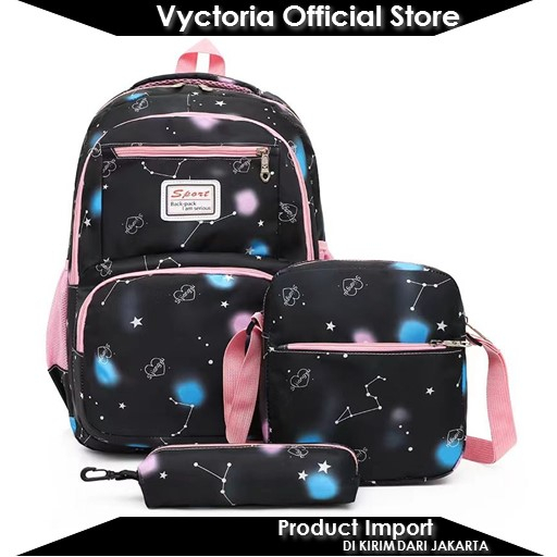 (COD) Vyctoria VOS1997 Tas Ransel Fashion Wanita Cantik 3in1 Import Promo JTF1997 1997