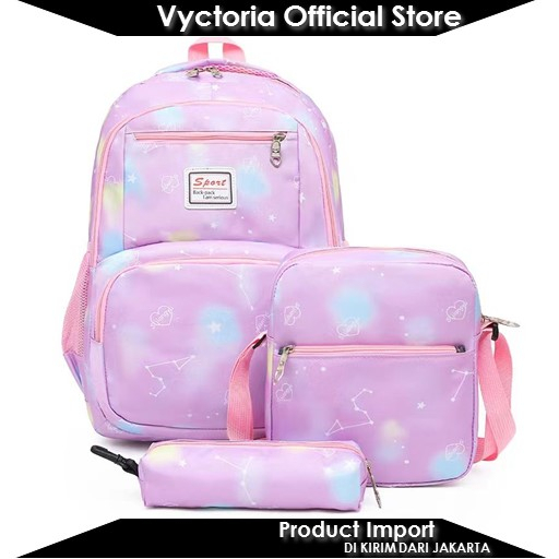 (COD) Vyctoria VOS1997 Tas Ransel Fashion Wanita Cantik 3in1 Import Promo JTF1997 1997