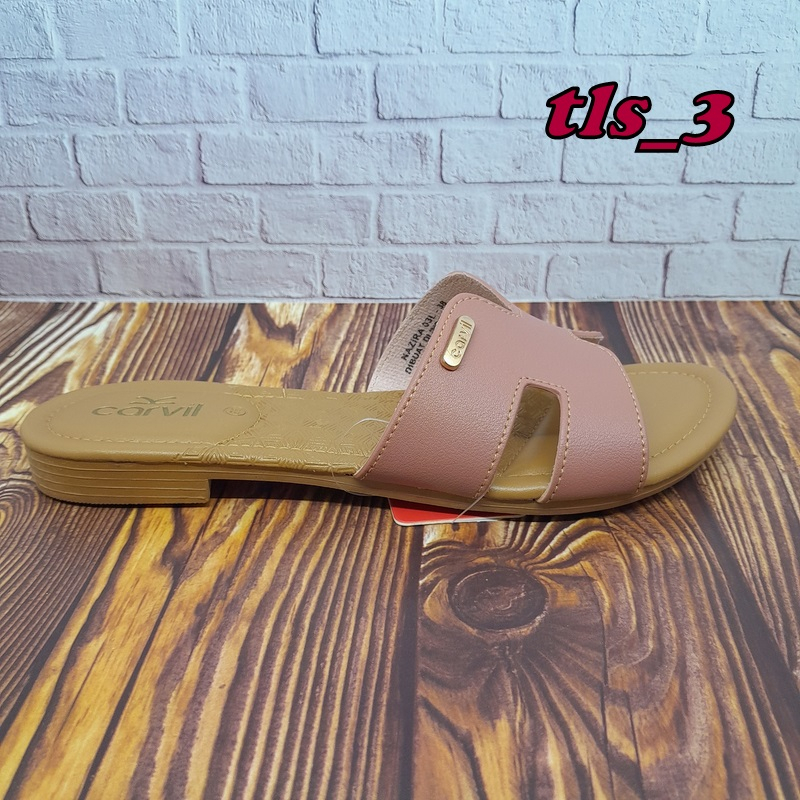 Sandal Carvil Wanita Nazira Alvena Ori 36-40 Sendal Flat Cewek