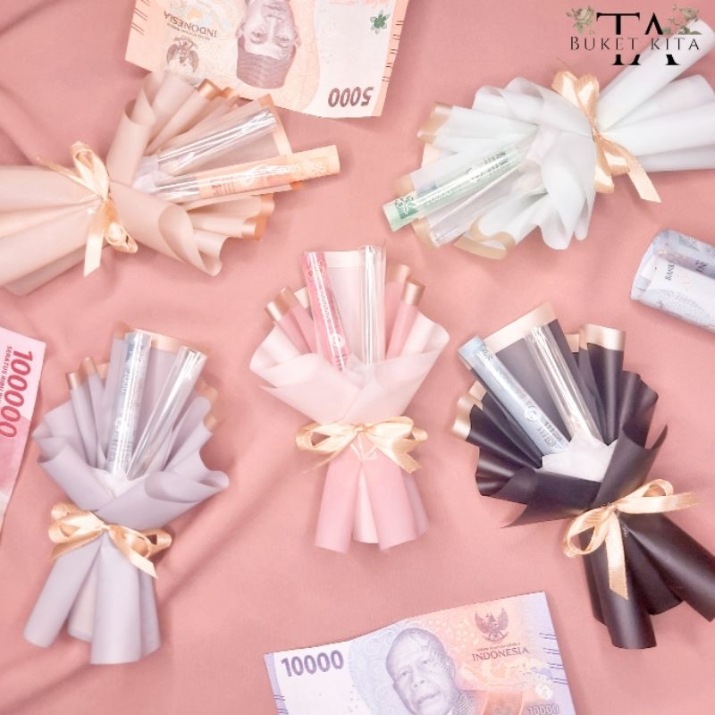 Buket Uang Mini Makassar | Buket THR | Buket Angpao isi 2-10 slot | TA Buket Kita | tabuketkita