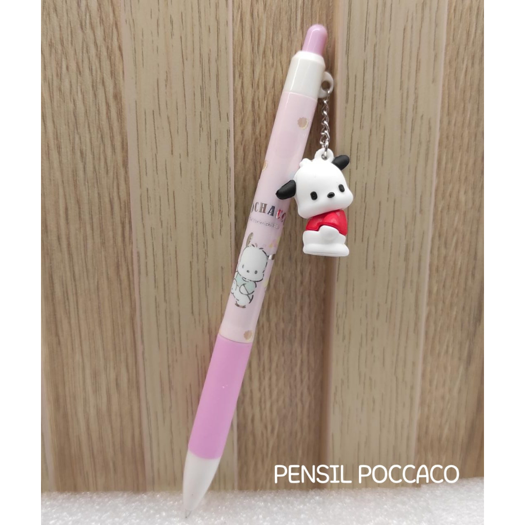 PENSIL MEKANIK SANRIO GANTUNG PENSIL MEKANIK LUCU PENSIL CETEK ALAT TULIS SEKOLAH PENSIL UNIK @banyak