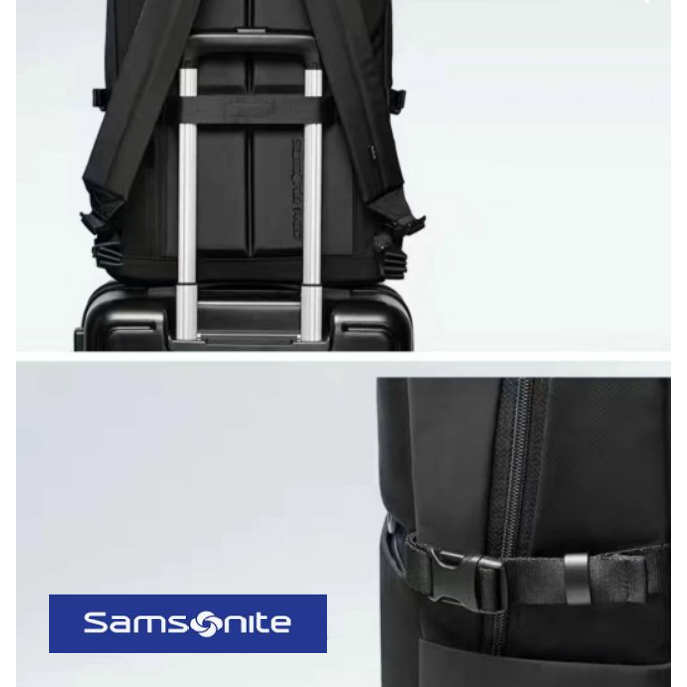 Backpack Samsonite Red Bluntes Free Pouch For Man Woman Original