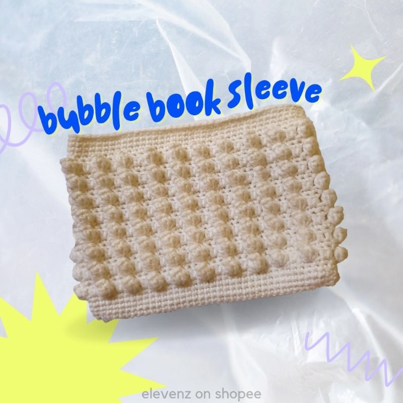 

Bubble Book Sleeve Crochet—Book Sleeve Rajut