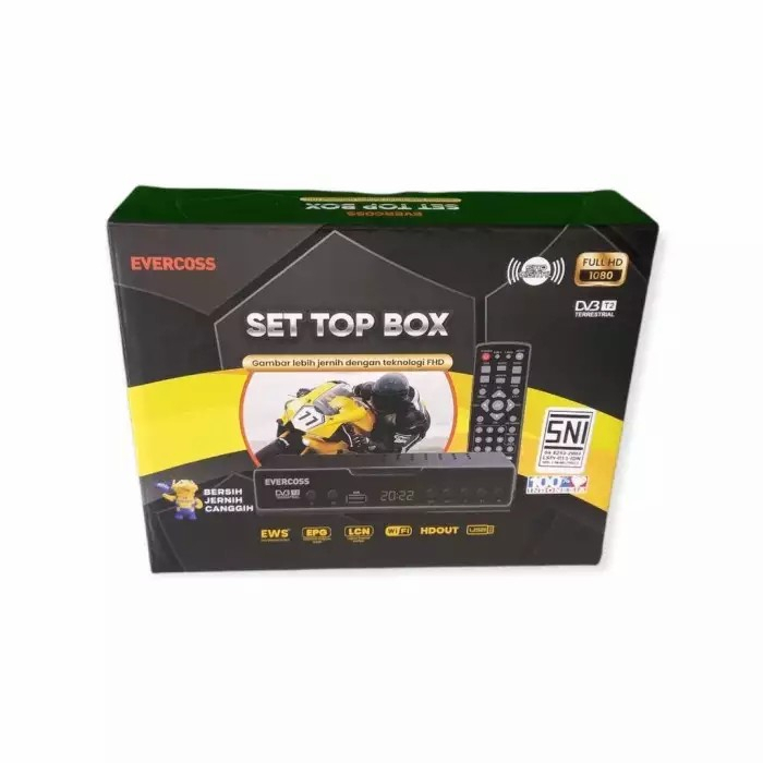 Set Top Box EVERCOSS STB DVB T2 - STB