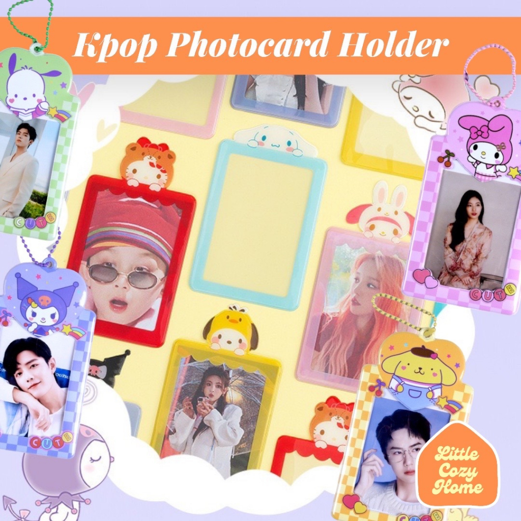 Kpop Photocard Holder Satuan Sanrio Karakter / Photocard Holder Photostrip Innersleeve Photocard Official album tempat photocard sleeve polaroid warna pastel lucu imut korea Trading Card Binder Kolbuk Koleksi Murah