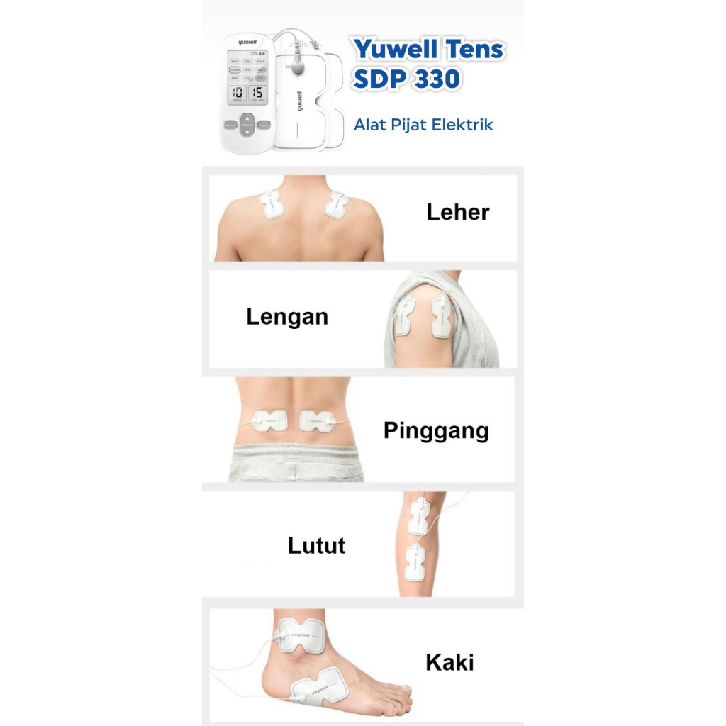 YUWELL TENS SDP 330 ALAT TERAPI PIJAT ELEKTRIK DIGITAL SARAF &amp; OTOT MEDICALONLINE MEDICAL ONLINE