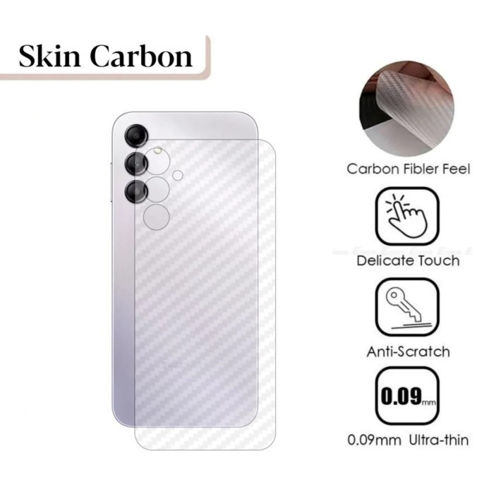 Samsung M14 A14 A24 A34 A54 A33 A53 A73 A13 A23 5G 4G A22 A32 A52 A52s A72 A31 A51 A71 Back Skin Carbon Garskin Anti Gores Belakang