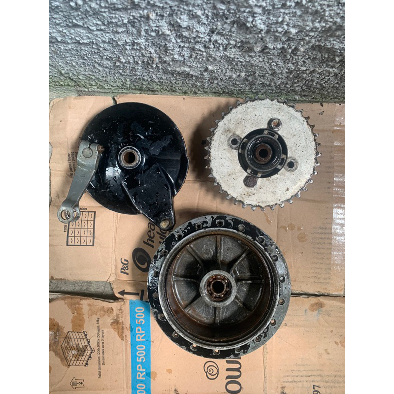 Tromol belakang Rx king ori set tutup dan napgir