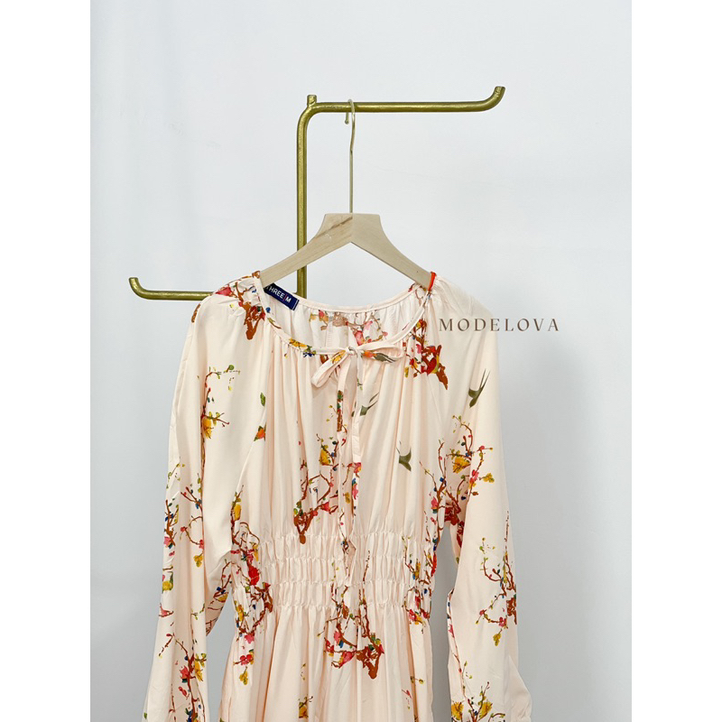 MDLV ~ 98820# Lamia Floral Maxi Dress Import