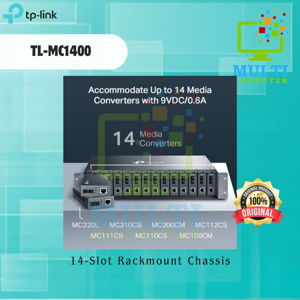 TPLINK TL-MC1400 14-Slot Rackmount Chassis