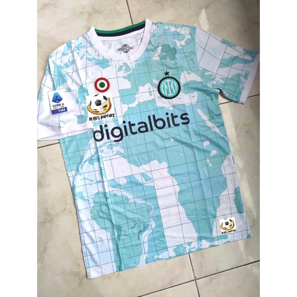 Jersey Baju Bola Inter Away Full Patch 2022 2023 Grade Ori