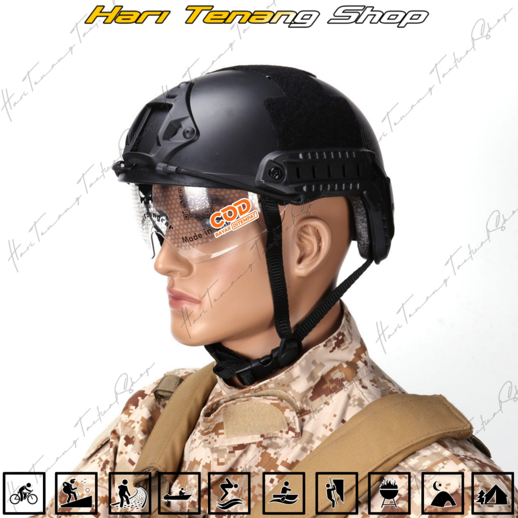 Helm Kacamata Tactical/Helm Tactical Import