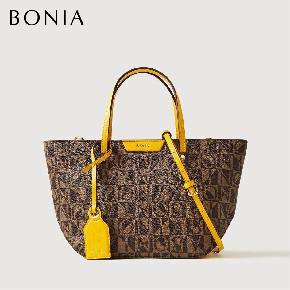 Bonia - Gladiosa Monogram Small Tote Bag Honeycomb