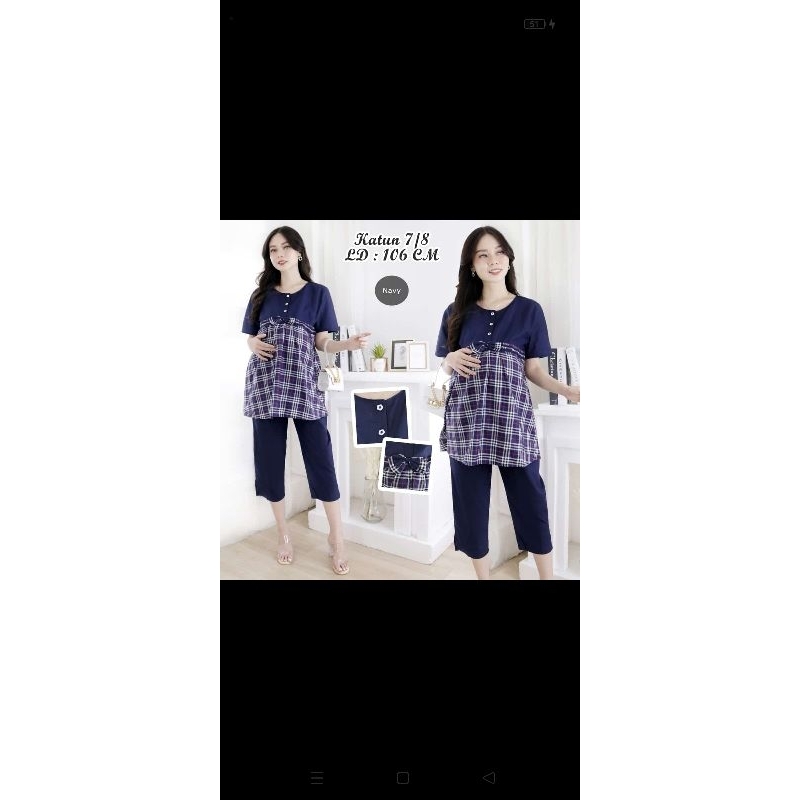 BAJU IBU HAMIL MENYUSUI/SETELAN IBU HAMIL KEKINIAN/PAKAIAN IBU HAMIL
