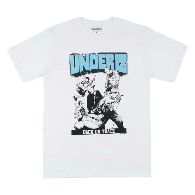 Kaos Under 18 Code TrackTS - T-shirts White Tees | Back on Track | Kaos