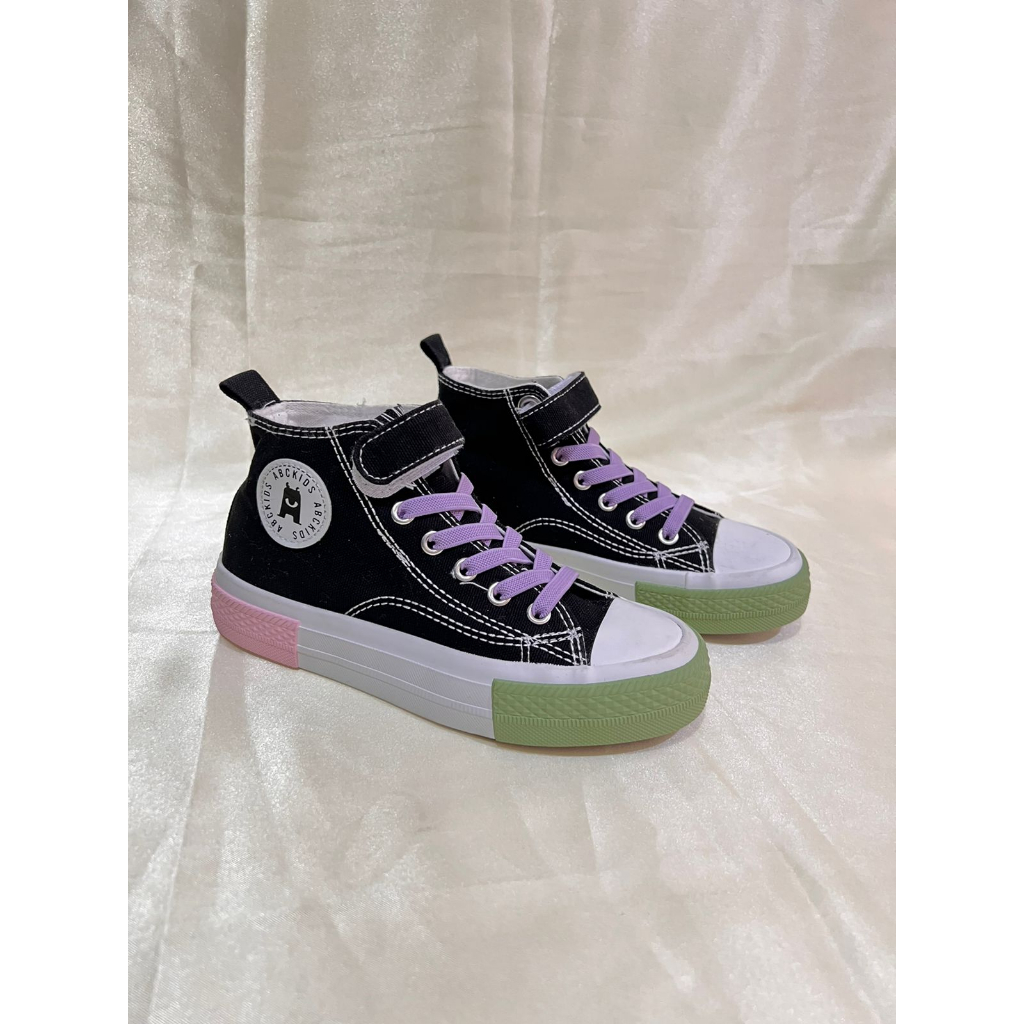 IMPORT Sepatu Anak Import Sneaker Sekolah Anak Laki-Laki Perempuan / Sepatu Canvas Anak-Mix Warna Size 30-35