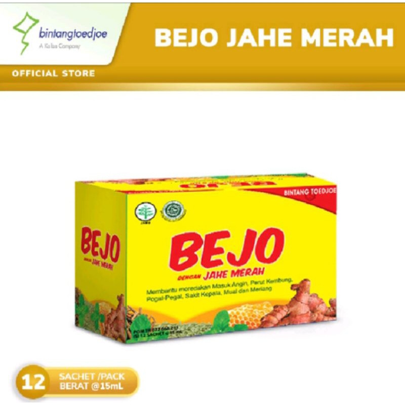 

Bejo Jahe Merah 1 box 12 sachet (free jahe merah berkah)