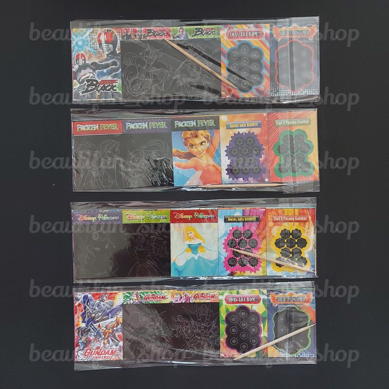 Mainan arsir magic black | mainan jadul gosok scratch book | Mainan bom gosok | mainan anak jadul | 