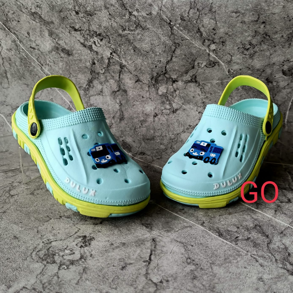 sogo DULUX 202ED Sandal Baim Anak laki-laki Bergambar karakter Lucu Sandal Anak Selop Tali belakang Motif Tayo