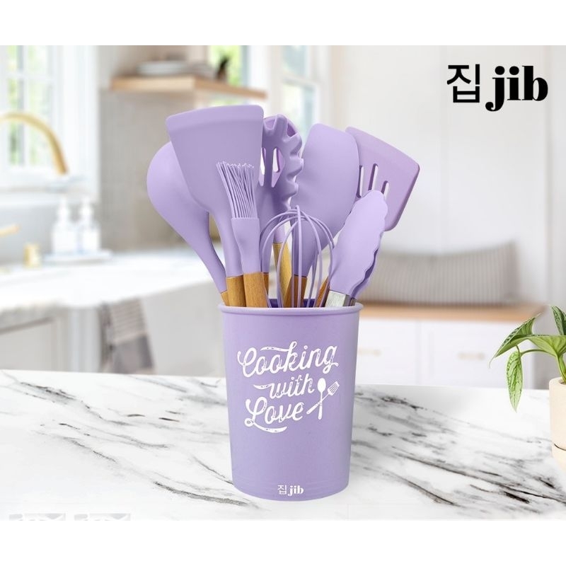 JIB Silicone Utensil / Utensil Silicon Slotted Spatula