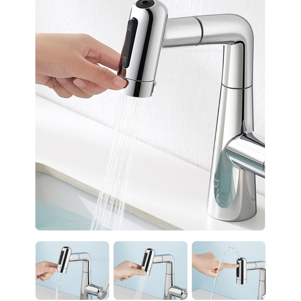 Mijia Faucet Pull-Out Basin Keran Air S1 Splash-Proof keran air