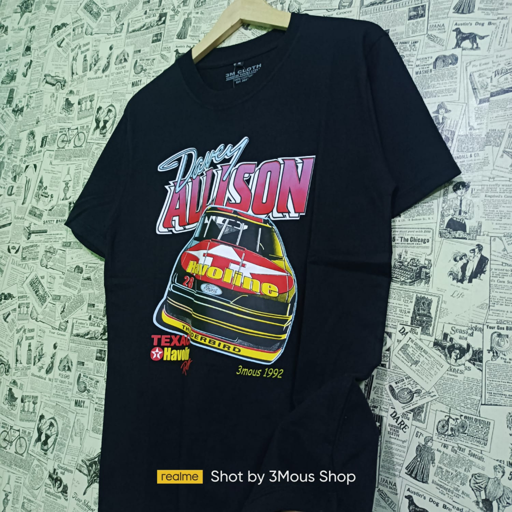 Baju Kaos Cowok Distro Keren / Kaos 3Mous Original Free Sticker / Three Mous Nascar Vintage 1992 / T
