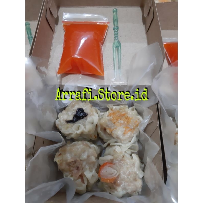 Dimsum Ayam (Kukus/Matang) Mix isi 5 pcs Ready to Eat (Siap Makan) HALAL Makanan Siap Saji ARRAFI DI
