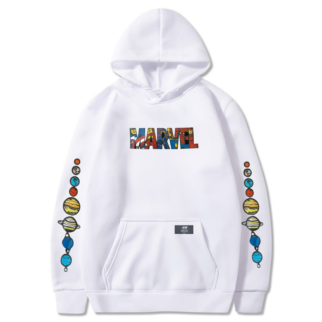 Sweatshit Pria Hoodie H&amp;M Marvel Original Sablon Size M-XXL ( Pria &amp; Wanita )