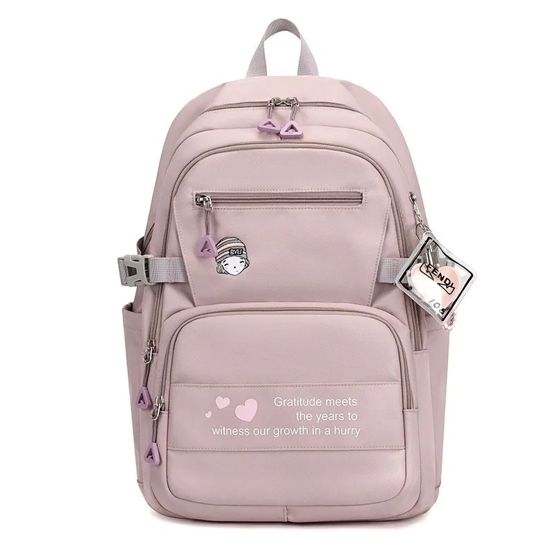 Ransel Sekolah Siswa Menengah Pertama Untuk Anak Perempuan  Tas Bahu Tas Kawaii Wanita Ransel Travel Kapasitas Besar Tas Kasual