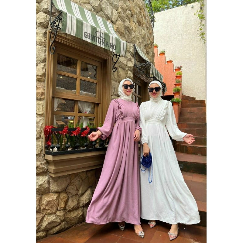 Ardila Maxy, GAMIS LEBARAN POLOS CANTIK MODIS FIT XXL LD 120 BAHAN CRINCLE AIRFLOW IMPORT ZIPPER BUSUI TERMURAH TERLARIS OOTD KEKINIAN TERLARIS