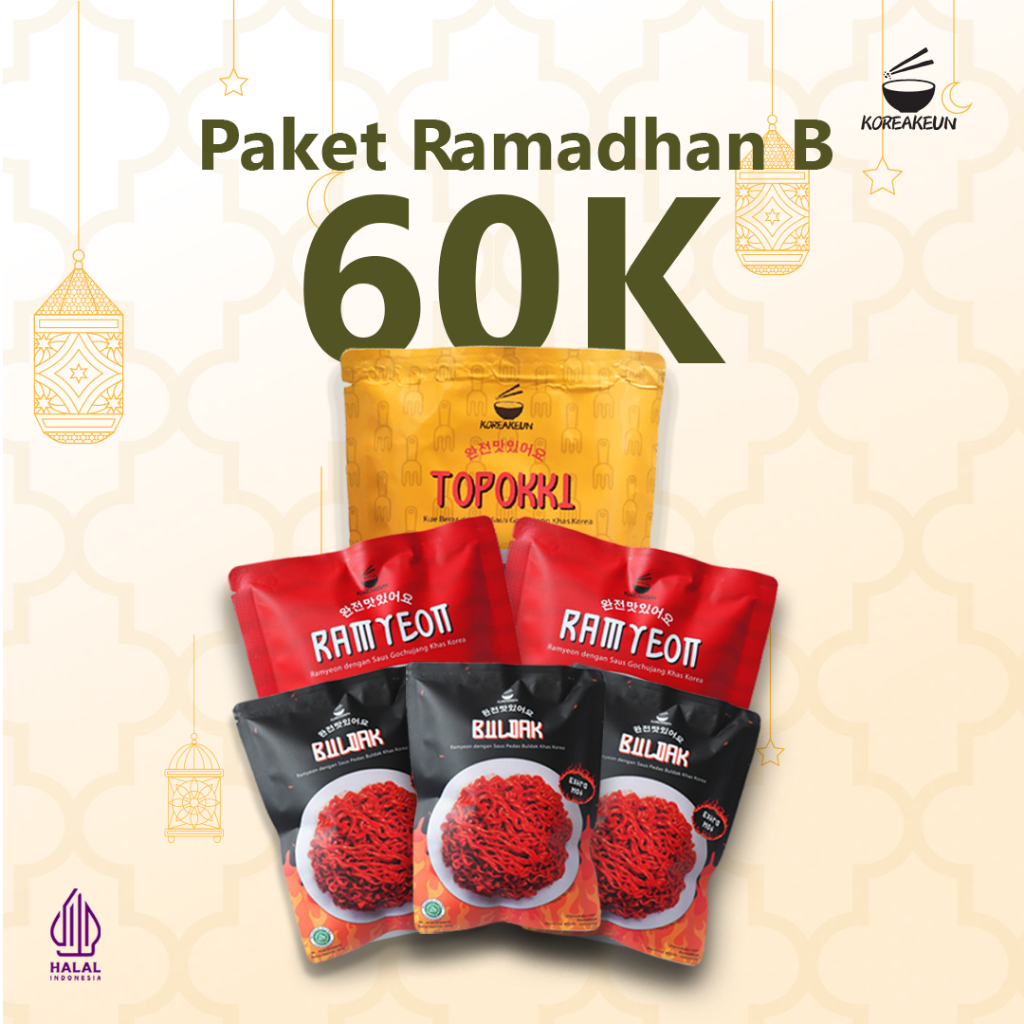 Topokki + 2 Ramyeon + 3 Buldak Paket Ramadhan