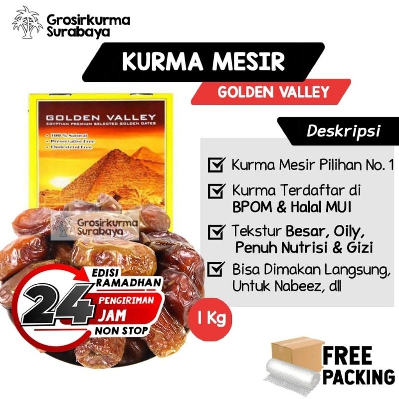 

SUPPLIER KURMA MESIR MADU PREMIUM GOLDEN VALLEY GIZZA•