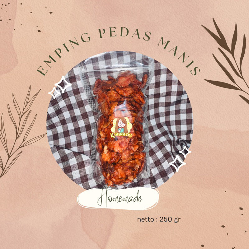 

emping pedas manis 250gr/500gr