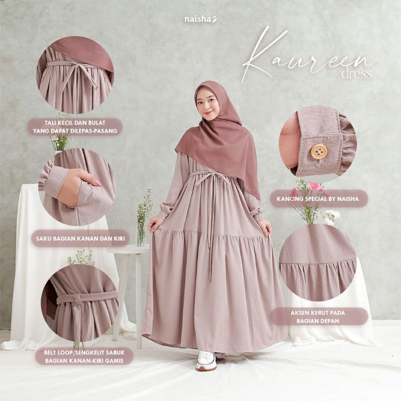 Gamis Kauren By Naisha Hijrah