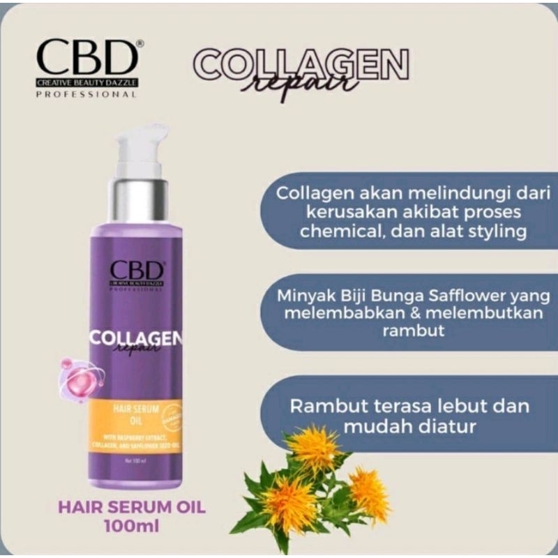 CBD Professional Collagen Repair Series | Collagen Hair Serum | Collagen Conditioner | Collagen Shampoo | Collagen Hair Mask