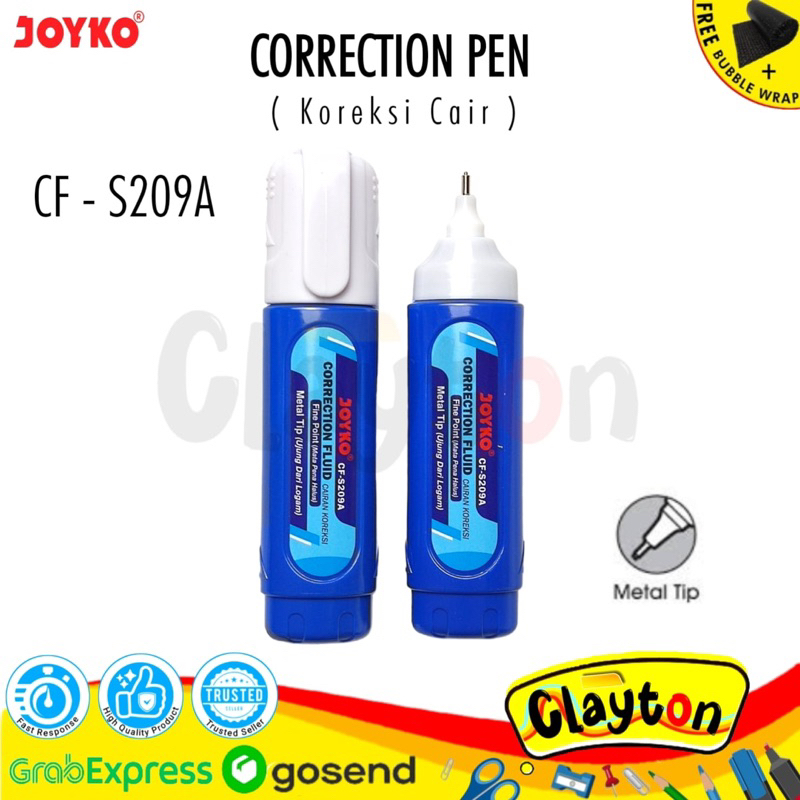 

Correction Fluid CF-S209A / Tip Ex Joyko / Corretion Pen Tip X Cairan Hapus Joyko S-209A