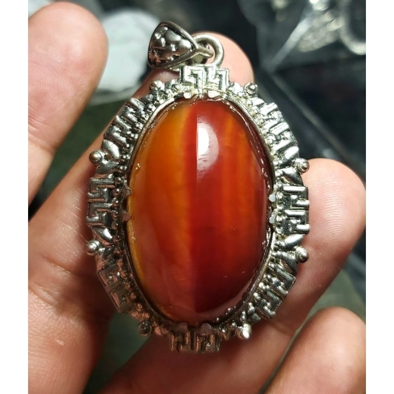 Pandan Nanas Merah - Liontin Batu Akik