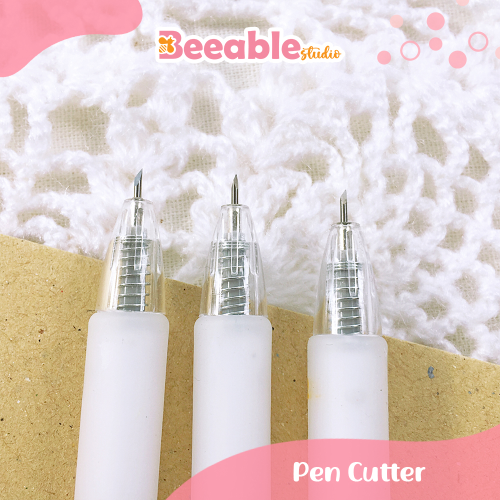 

Beeablestudio | Pen Cutter Pemotong Kertas Mini Model Pena Ukir