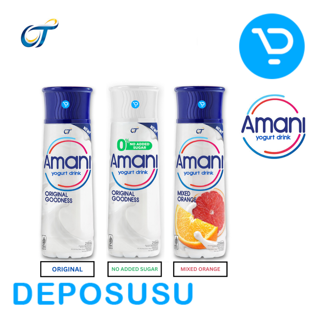 

AMANI Yogurt Drink Aman Nikmat aseptik yogurt AMANIKMAT sumber serat