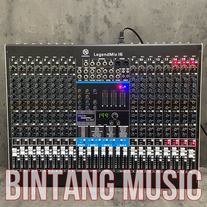 mixer audio 16 channel hardwell legendmix 16 original legendmix16