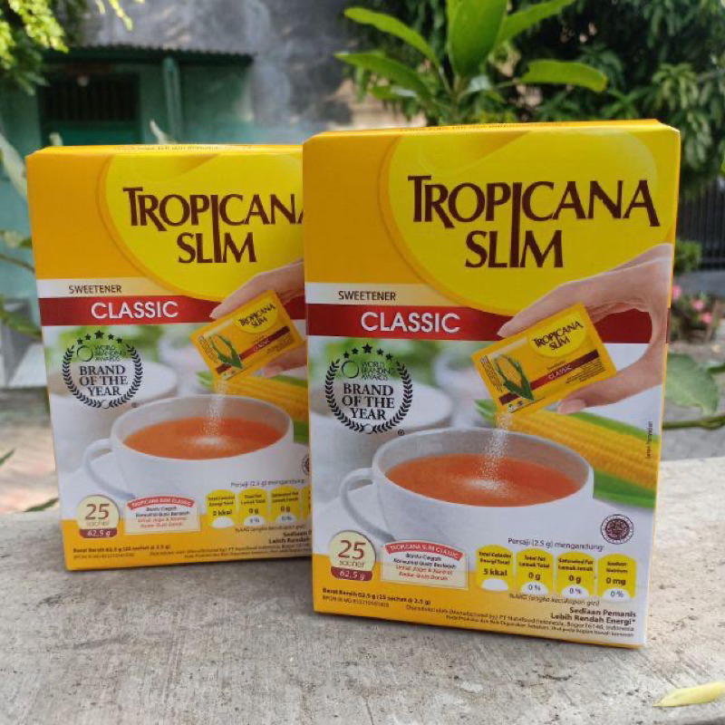 

Tropicana Slim Sweetener Classic 25 Sachet - Pemanis untuk Bantu Batasi Gula