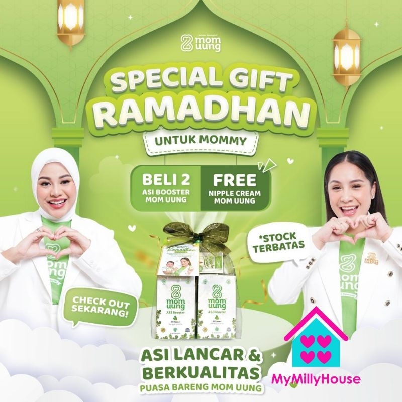 MOMUUNG Mom Uung Pelancar Asi / Asi Booster  30 60 Kapsul Kelorcap Kelor Kapsul BPOM HALAL HERBAL