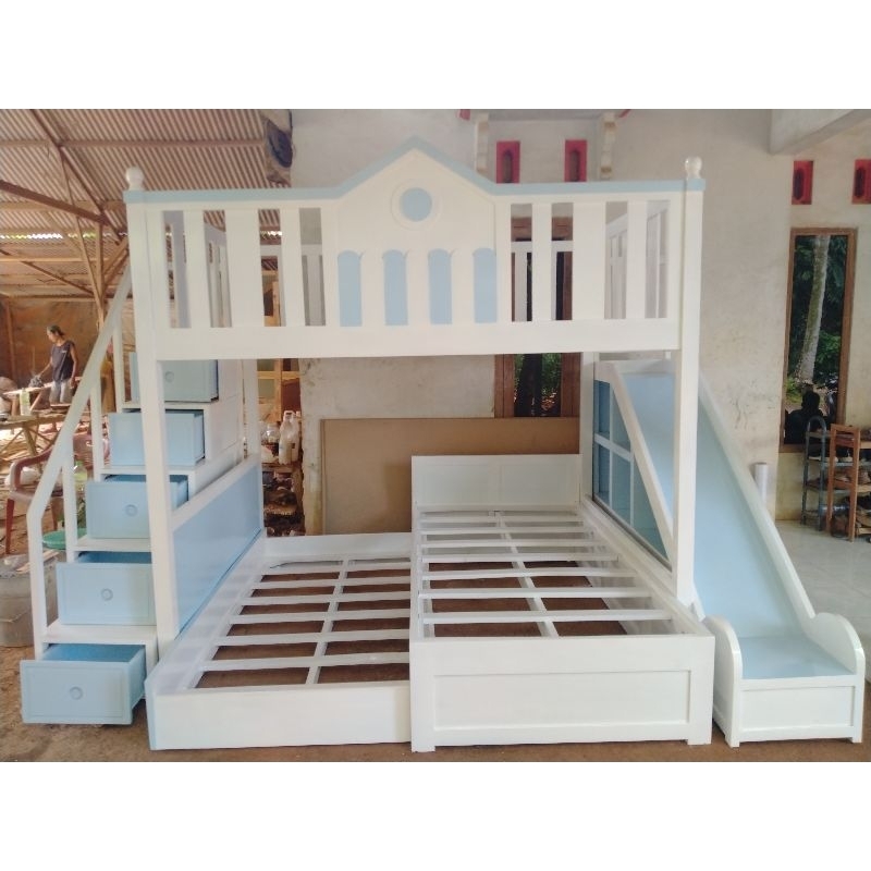tempat tidur anak tingkat, ranjang susun, ranjang anak