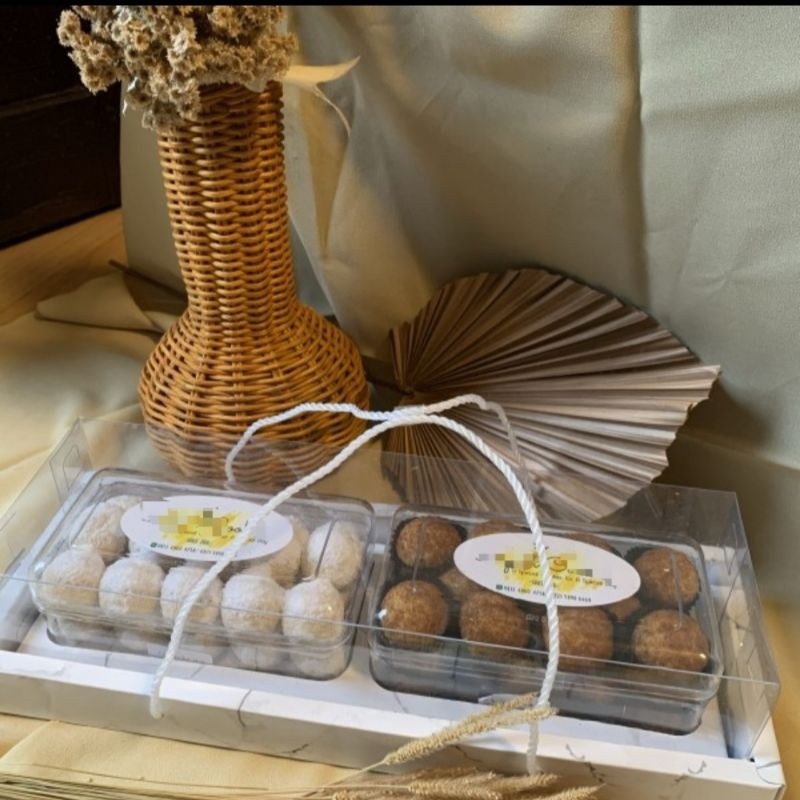 Box Hampers Kue kering lebaran idulfitri tenteng isi 2 toples