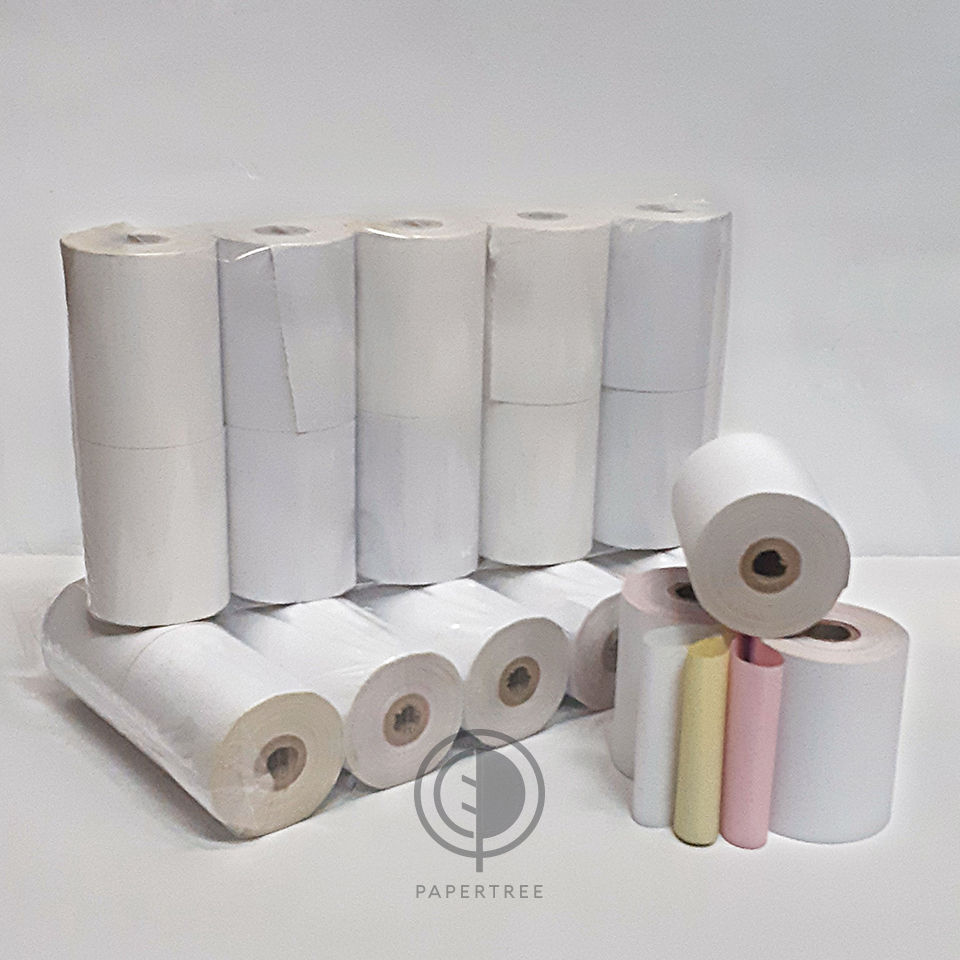 

[PACK/10Rolls] Paper Roll / Kertas Struk Kasir 75x60mm NCR 3 Ply